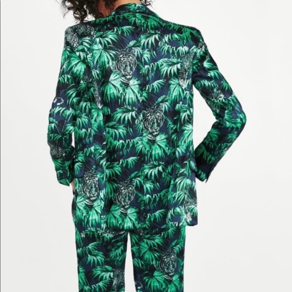 Zara Jungle Print Blazer Gem